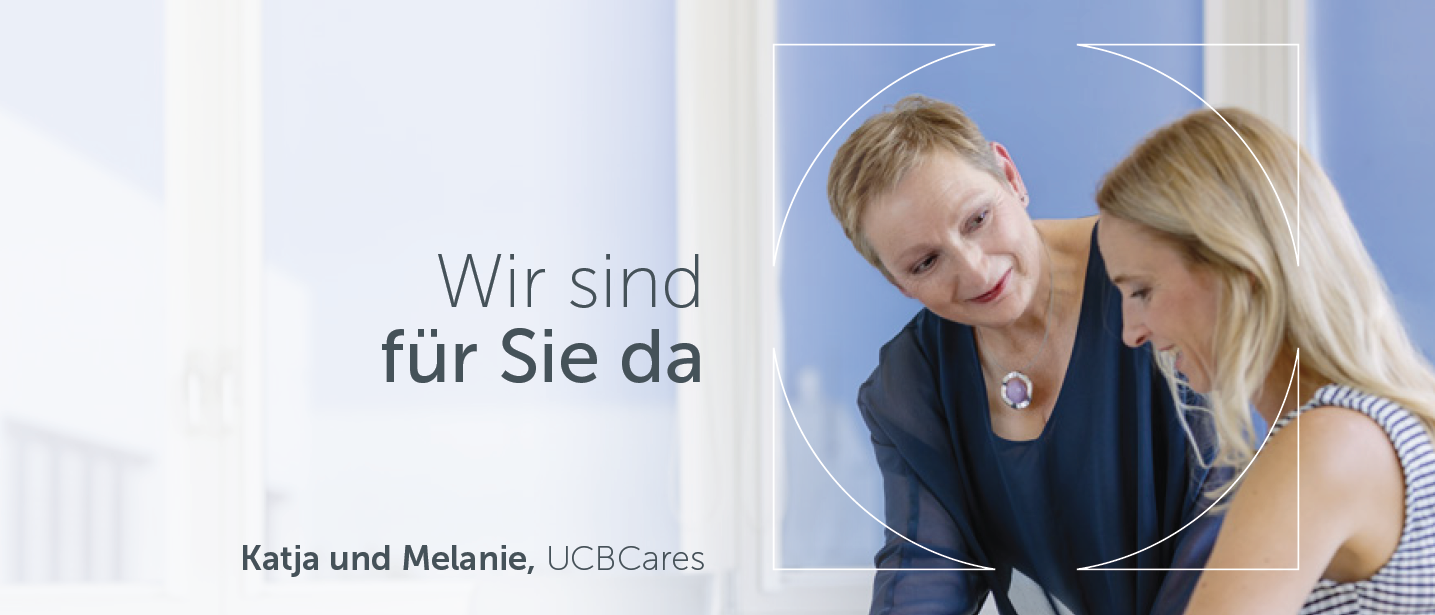 Foto von Katja und Melanie aus dem UCBCares-Team.